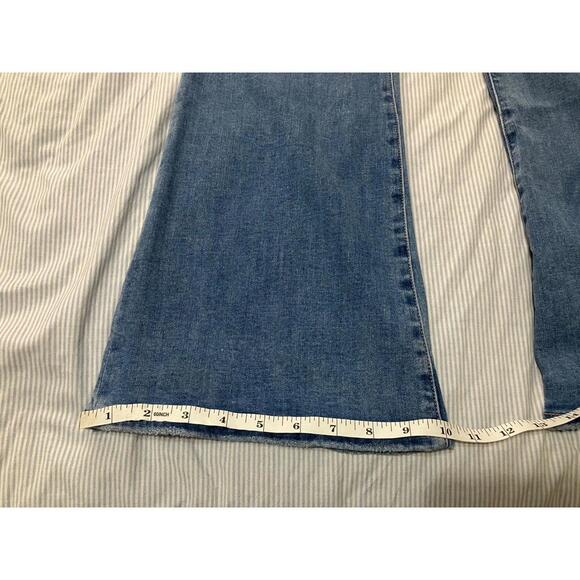 Flare Jeans 2000s American Eagle Blue Denim Women's 8 Next Level Stretch - Picture 6 of 8